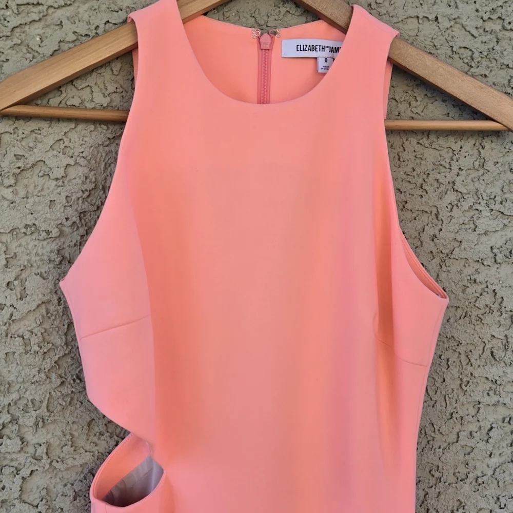 Elizabeth And James Peach Cut Out Dress